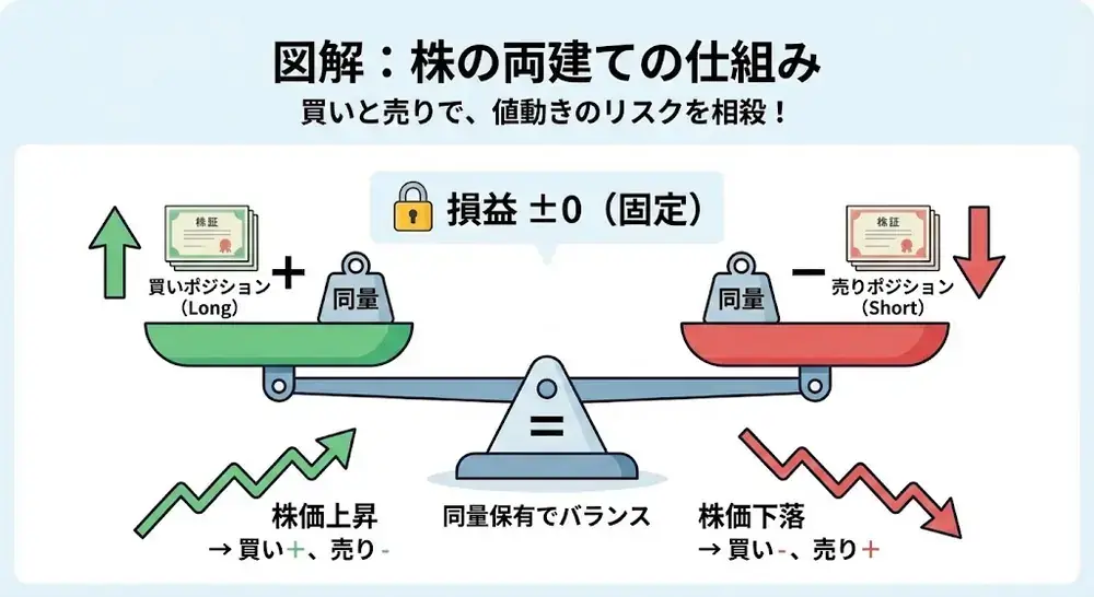株の両建ての仕組み図解