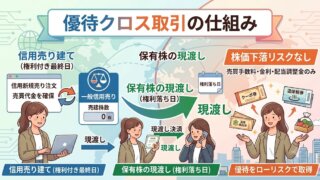 優待クロスのやり方｜一般信用売り・現渡し・注意点を解説