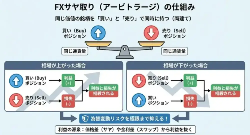 FXのサヤ取りの仕組み
