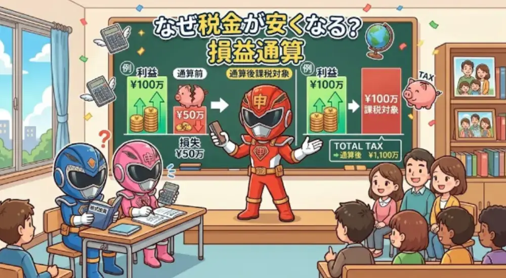 なぜ税金がやすくなる？損益通算