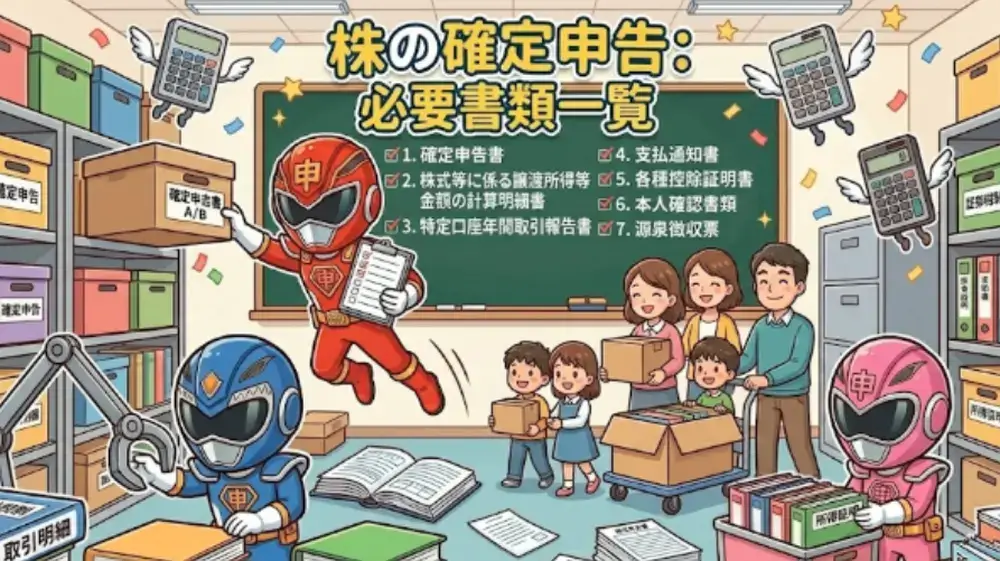 株の確定申告に必要な書類
