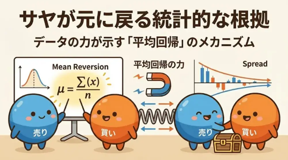 サヤが元に戻る統計的な根拠