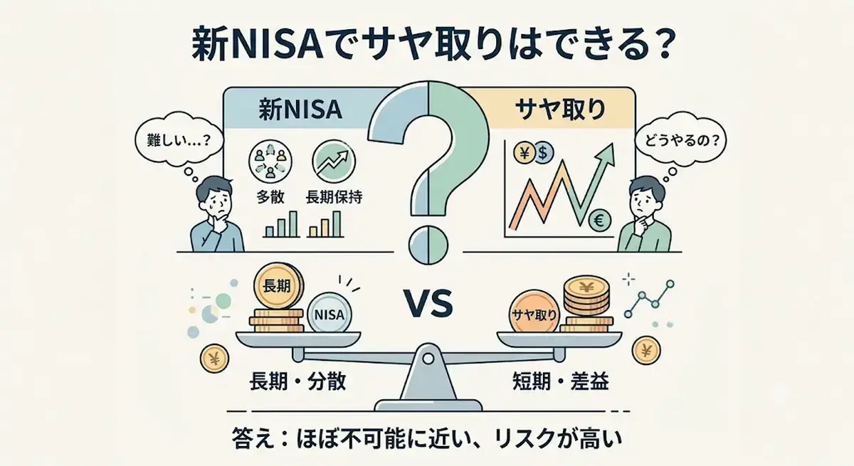 新NISAでサヤ取りはできる？信用取引との違いと注意点
