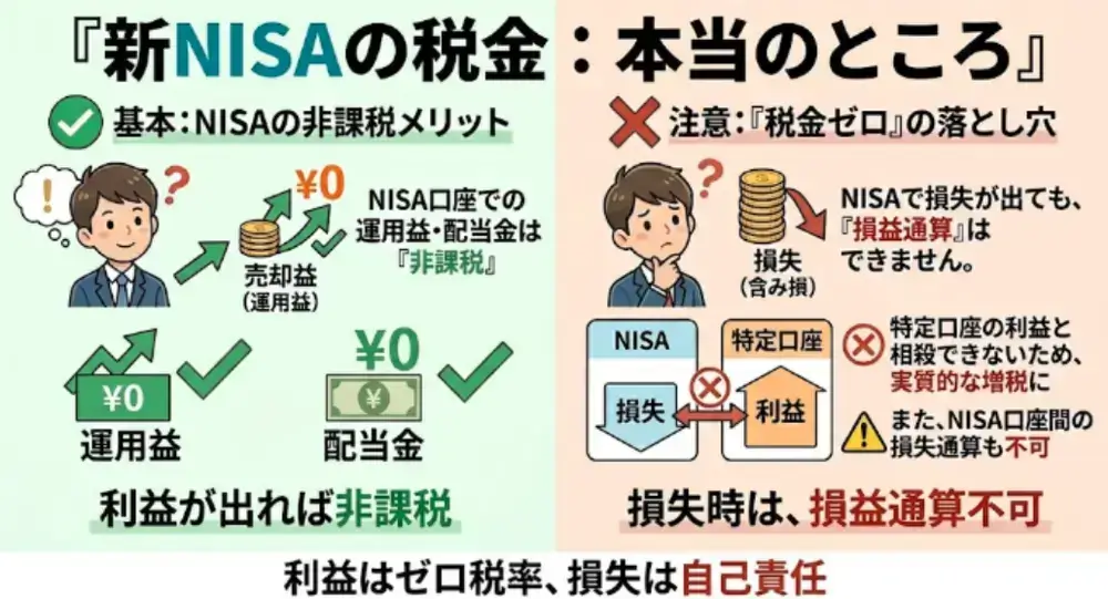 NISA口座の税金のしくみ