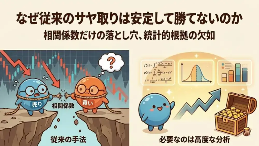 従来のサヤ取りはなぜ勝てないのか？