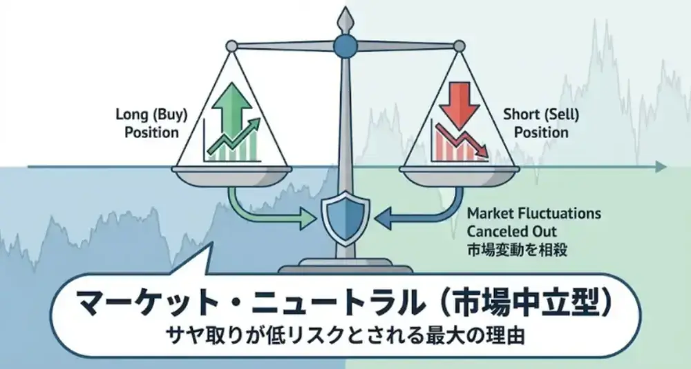 サヤ取りはマーケットニュートラル