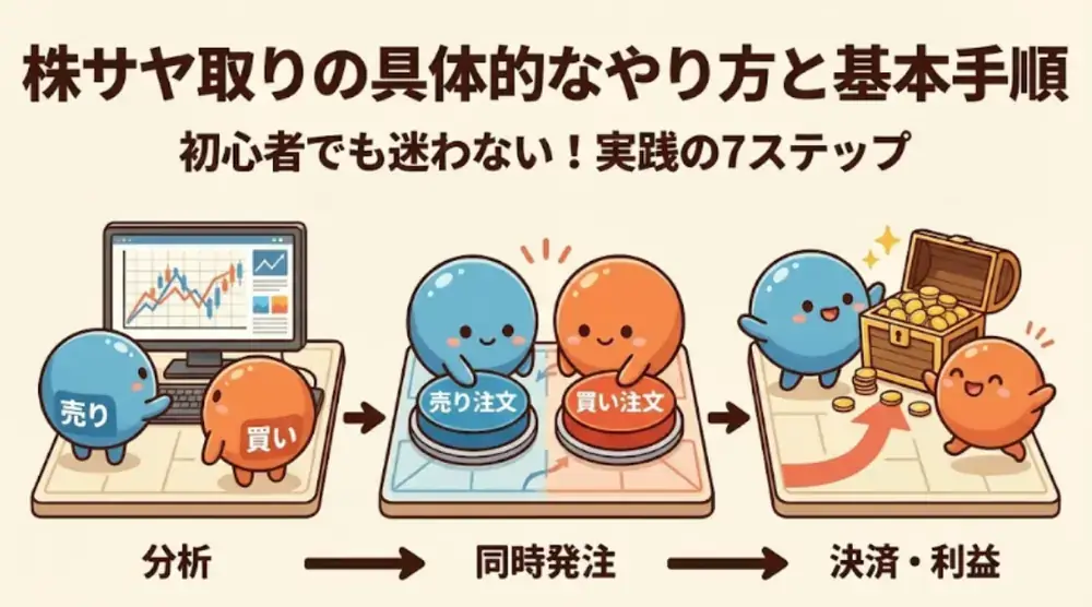 サヤ取りの具体的なやり方解説