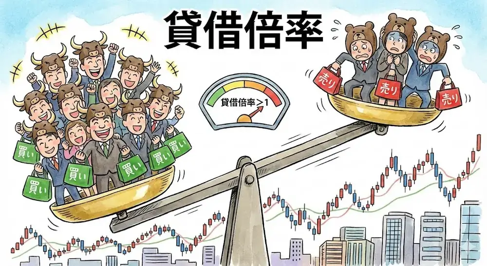 サヤ取りにおける貸借倍率の解説