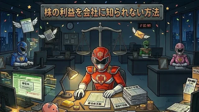 株の利益を会社にバレない方法