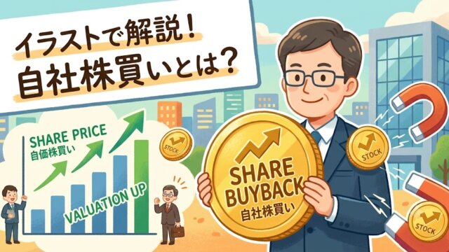自社株買いでサヤが戻らない理由｜株価への影響と実例　のキャッチアップ画像をお願いします。文字数は今野半分いかに減らしてください