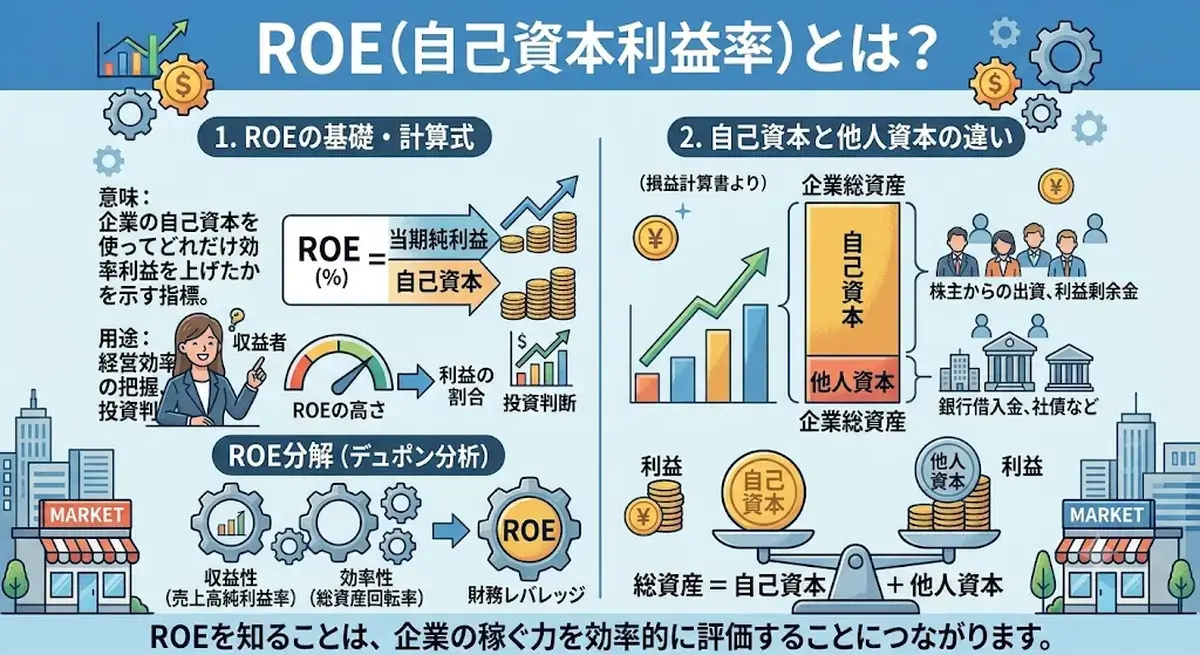 ROE（自己資本利益率）とは？