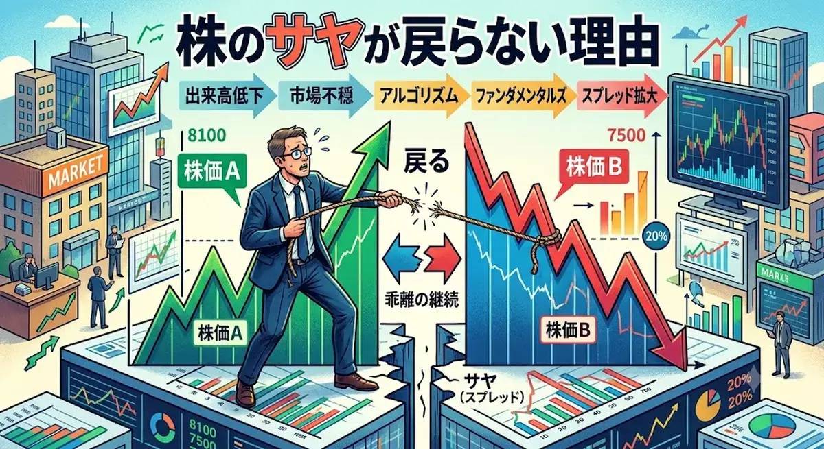 株のサヤが戻らない理由