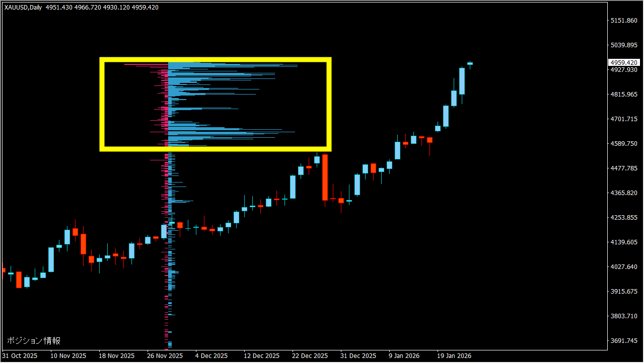 ポジションの偏り