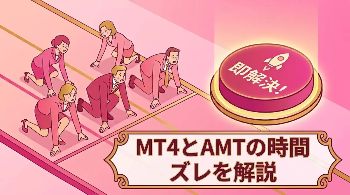 バイナリーオプション自動売買で00秒に入れない理由｜MT4とAMTの時間ズレを解説