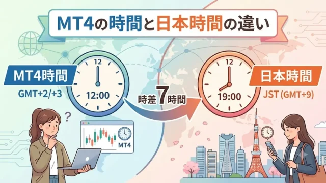 MT4の時間と日本時間の違い